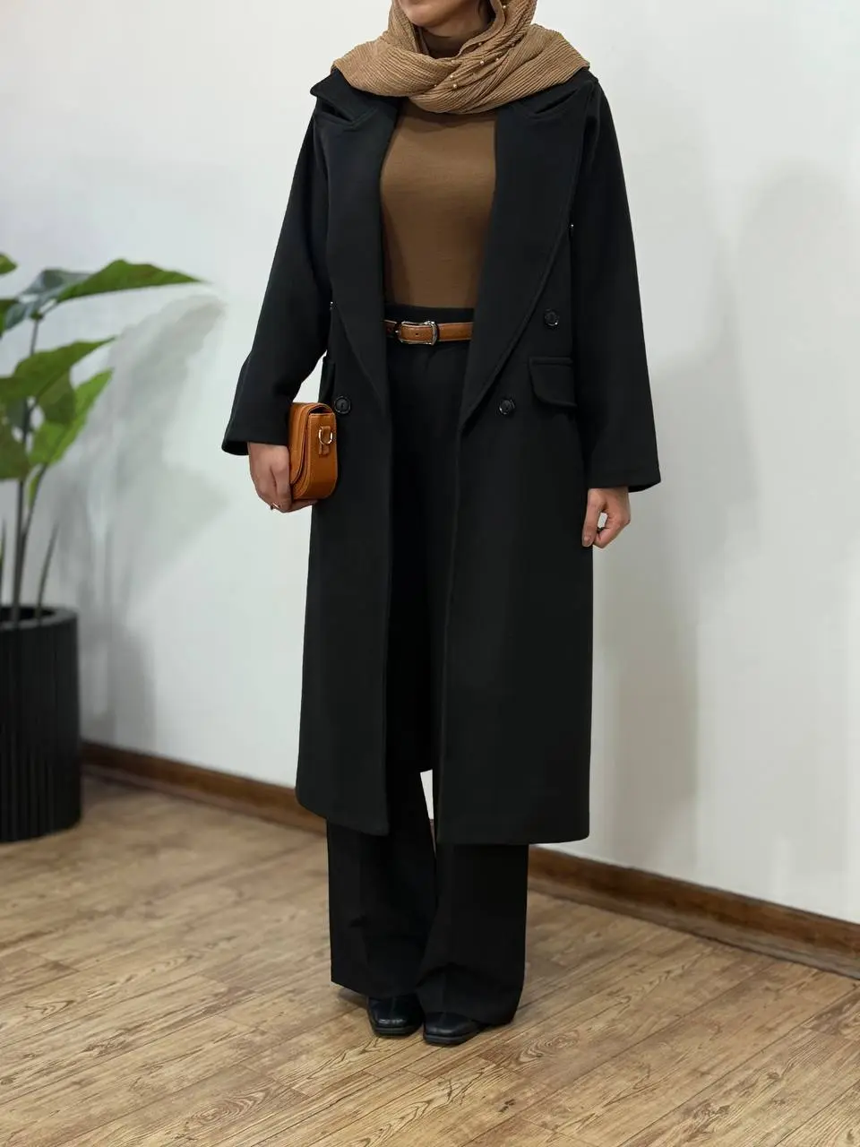 پالتو فوتر بلند آستردار دلینا